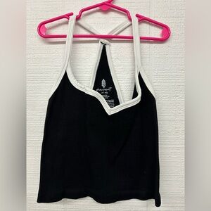 FP Movement by Free People Black and White Happiness Run Top